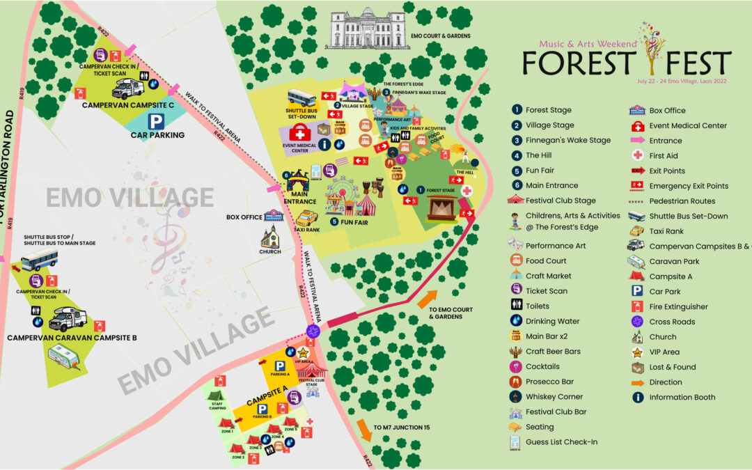 Forest Fest Site Map
